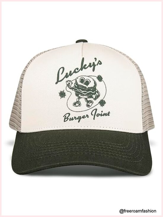 Cotton Twill Trucker Hat Snapback Adjustable Mesh Back Baseball Cap main image 4